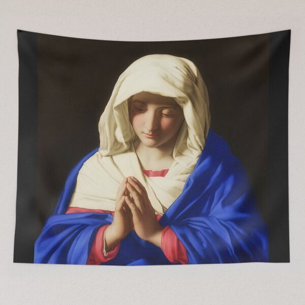 Item preview, Our Lady of Sassoferrato Virgin Mary in Prayer designed and sold by hispanicworld.