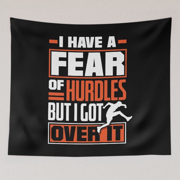 Item preview, Hurdling Hurdle Runner Track and Field I Got Over It Funny designed and sold by ShopTheStyle.
