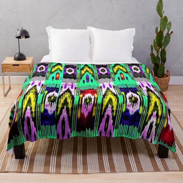 Item preview, The beams Uzbek ikat classical called atlas pattern designed and sold by LeFabriqueOuz.