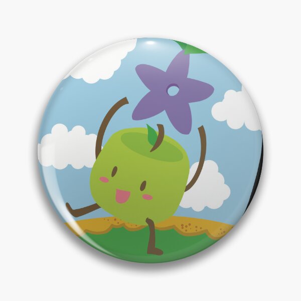 Item preview, Junimo Stardew Valley Hand Drawn Art | Stardrop | Gamer Gift | Cute Kawaii Green Apple designed and sold by KarliMakesStuff.