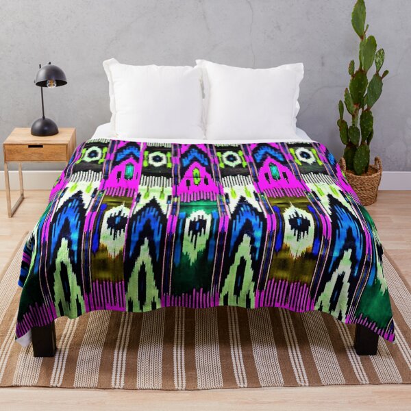 Item preview, The beams Uzbek ikat classical called atlas pattern designed and sold by LeFabriqueOuz.