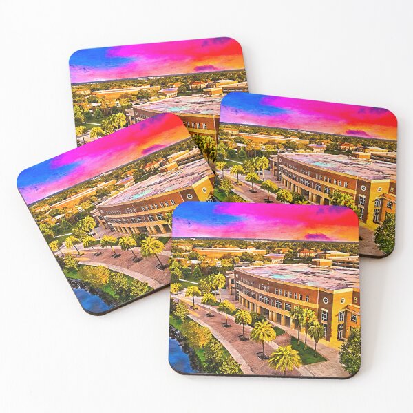 Item preview, Classroom Building 1, University of Central Florida, at sunset - digital painting designed and sold by NickoPrints.