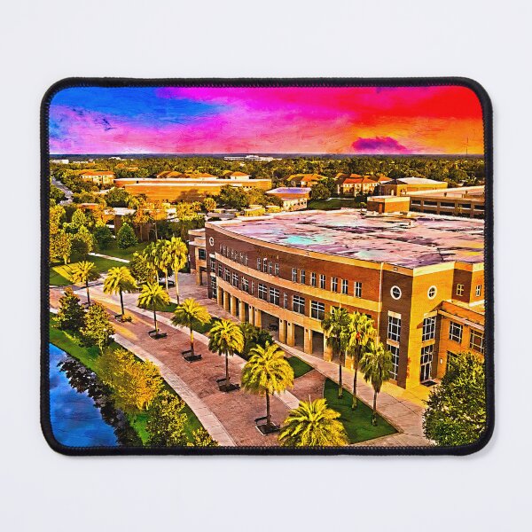 Item preview, Classroom Building 1, University of Central Florida, at sunset - digital painting designed and sold by NickoPrints.