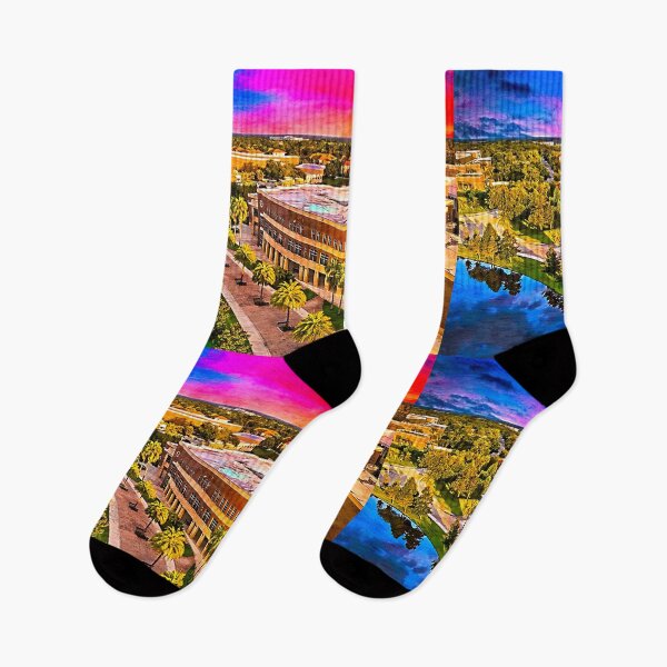 Item preview, Classroom Building 1, University of Central Florida, at sunset - digital painting designed and sold by NickoPrints.