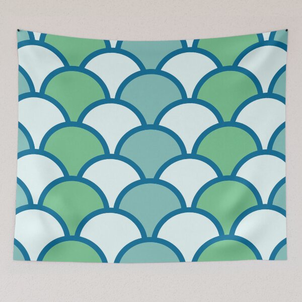 Item preview, Blue and green wave designed and sold by pixeldizajn.