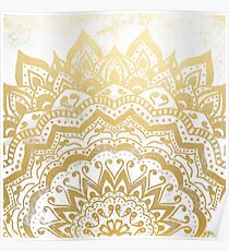 GOLD ORION JEWEL MANDALA Poster