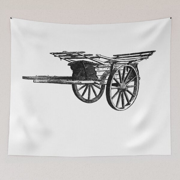 Item preview, Vintage European style cart engraving designed and sold by MaxManN1.