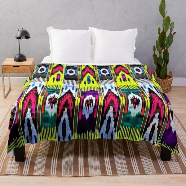 Item preview, The beams Uzbek ikat classical called atlas pattern designed and sold by LeFabriqueOuz.
