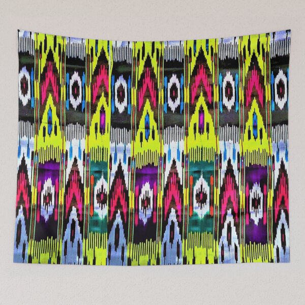 Item preview, The beams Uzbek ikat classical called atlas pattern designed and sold by LeFabriqueOuz.