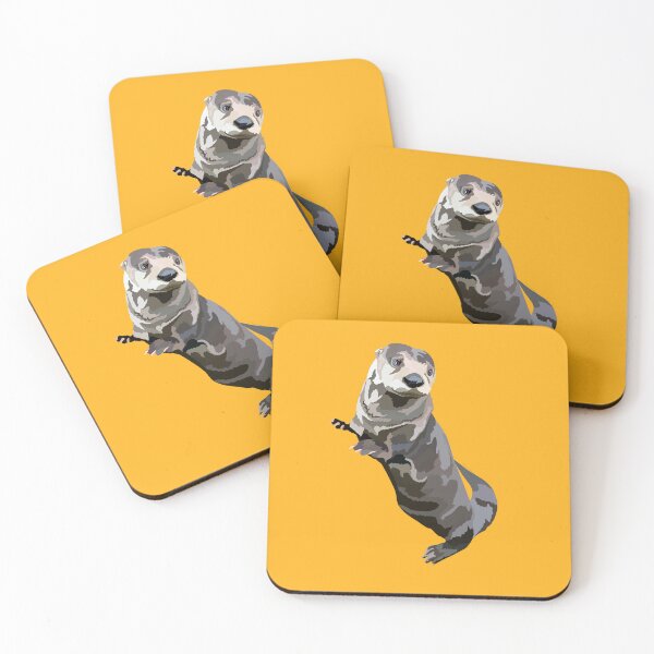 Artikelvorschau, N steht für Nordamerikanischer Flussotter, Nordamerikanischer Flussotter-Illustration – Verspieltes Kunstwerk eines Süßwassersäugetiers entworfen und verkauft von PrettylittlepastelUk.