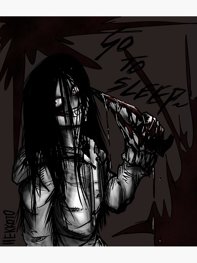 Jeff the Killer, creepypasta character, horror monster, creepy design,  serial killer Art Print