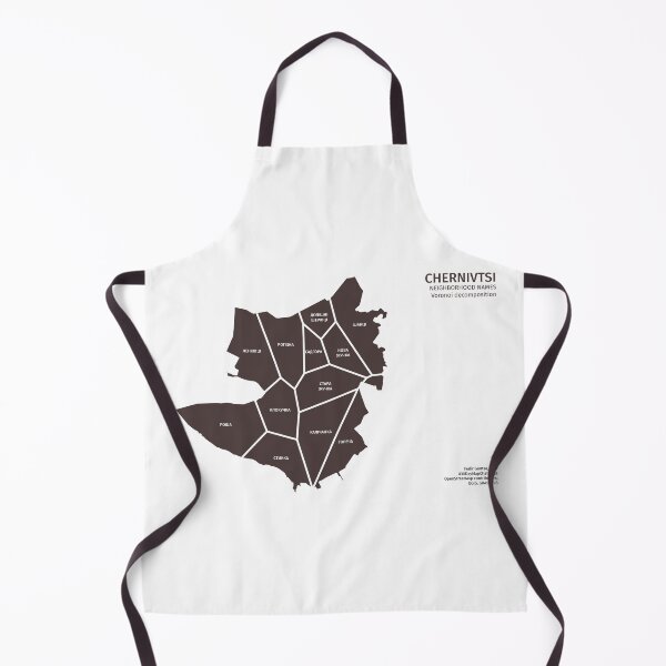 Item preview, Chernivtsi. City neighborhood names (Voronoi decomposition) designed and sold by Fedir Gontsa.