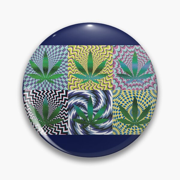 Artikelvorschau, Pot Leaf Pop Art with Retro Colorful Psychedelic Spirals with Glittery Pot Leaves entworfen und verkauft von YomeHayin.
