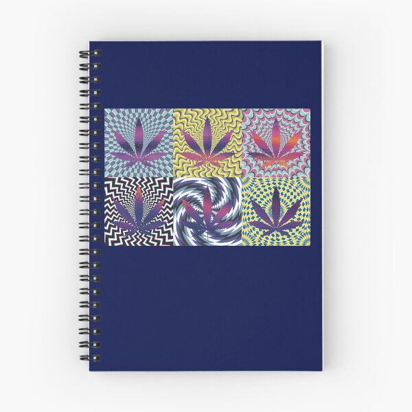 Item preview, Pot Leaf Pop Art with Retro Colorful Psychedelic Spirals with Glittery Pot Leaves designed and sold by YomeHayin.