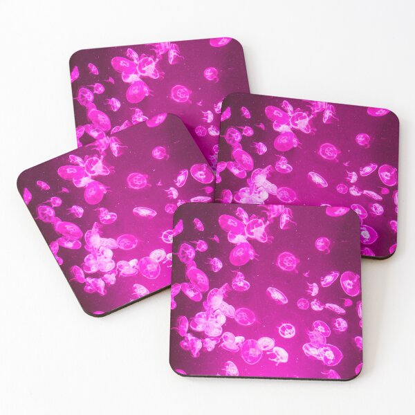 Item preview, Bright pink Jellyfish with neon glow light effect designed and sold by Yulia mozes.