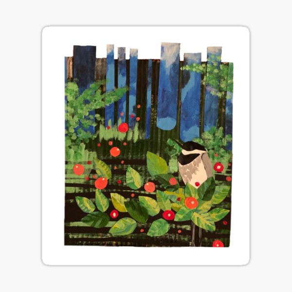 Birds and Berries Sticker
