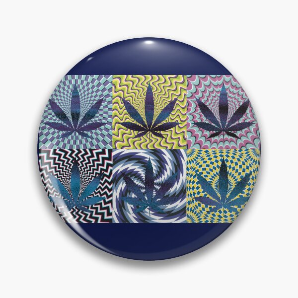 Artikelvorschau, Pot Leaf Pop Art with Retro Colorful Psychedelic Spirals with Glittery Pot Leaves entworfen und verkauft von YomeHayin.