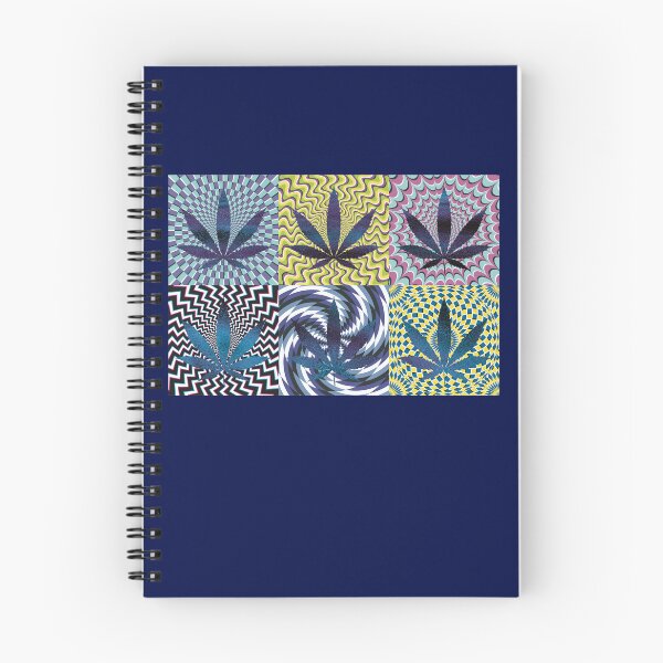 Item preview, Pot Leaf Pop Art with Retro Colorful Psychedelic Spirals with Glittery Pot Leaves designed and sold by YomeHayin.