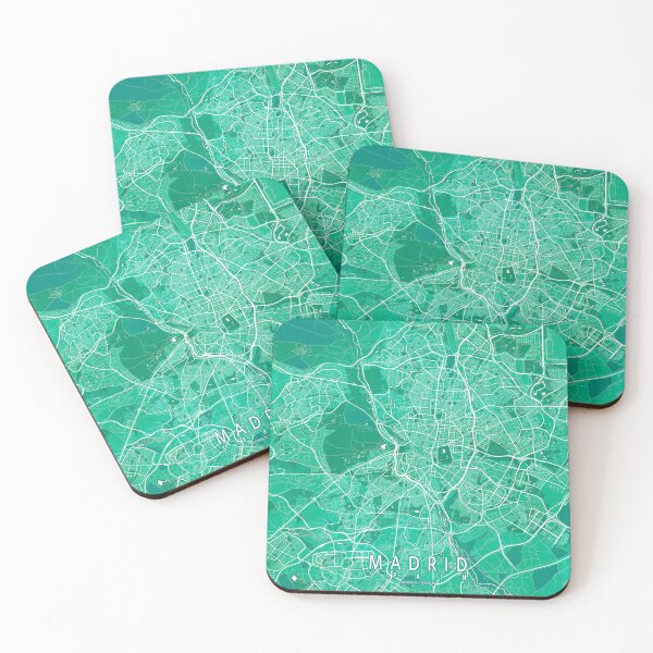 Item preview, Madrid City Map of Spain - Watercolor designed and sold by deMAP.