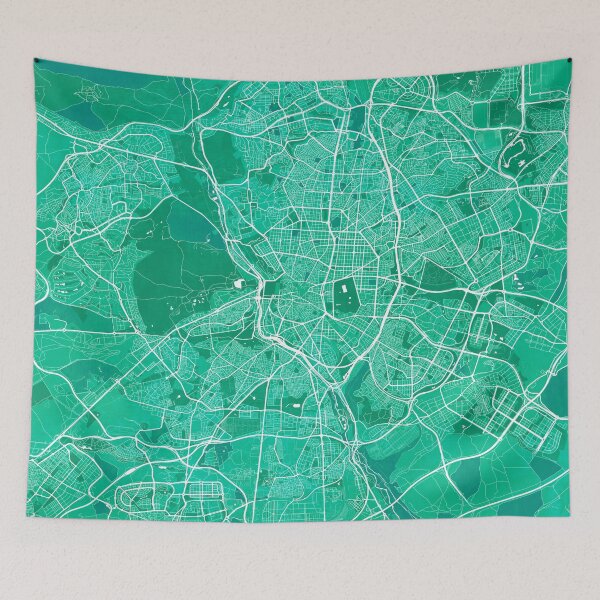 Item preview, Madrid City Map of Spain - Watercolor designed and sold by deMAP.
