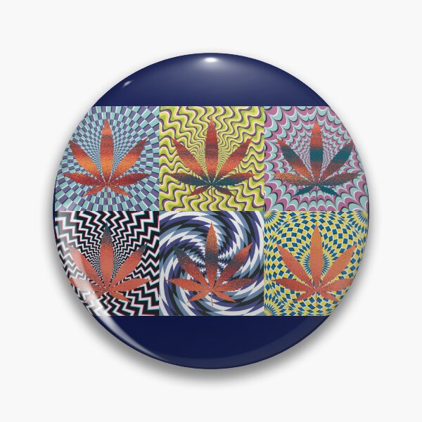 Artikelvorschau, Pot Leaf Pop Art with Retro Colorful Psychedelic Spirals with Glittery Pot Leaves entworfen und verkauft von YomeHayin.