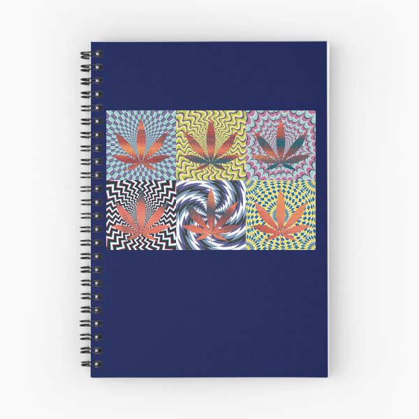 Item preview, Pot Leaf Pop Art with Retro Colorful Psychedelic Spirals with Glittery Pot Leaves designed and sold by YomeHayin.
