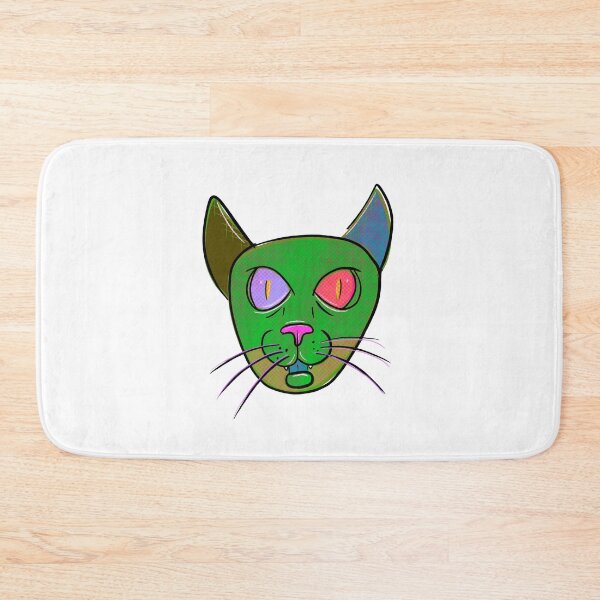 Item preview, Weird green cat designed and sold by Colonels  Basement.