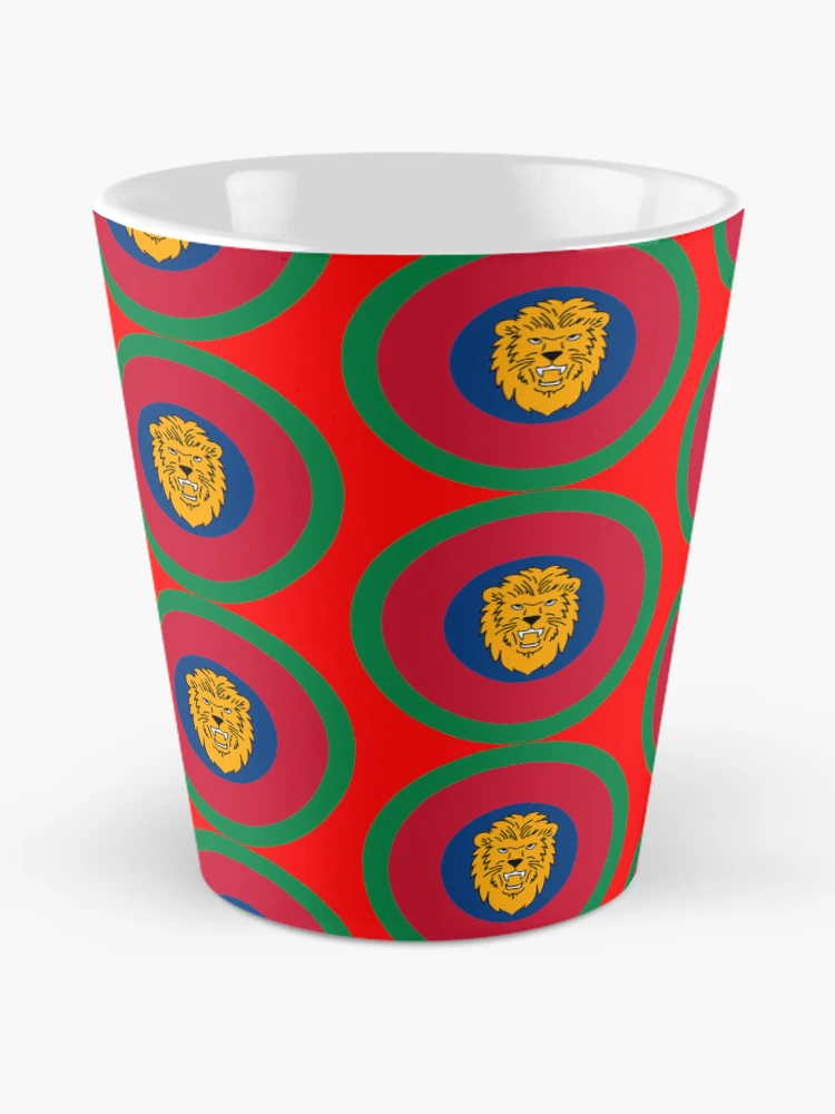 Thumbnail 2 von 4, Kaffeebecher, Lions-Rugby-Retro-Mod-Rondell designt und verkauft von ModSupporters.