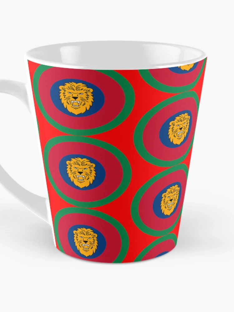 Thumbnail 3 von 4, Kaffeebecher, Lions-Rugby-Retro-Mod-Rondell designt und verkauft von ModSupporters.