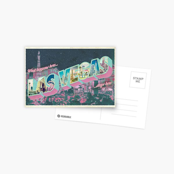 Item preview, Las Vegas Vintage Postcard designed and sold by jennpetersen.