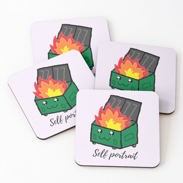 Item preview, Self portrait garbage on fire, state of spirit, laugh out of depression  designed and sold by IHope-IMakeIt.