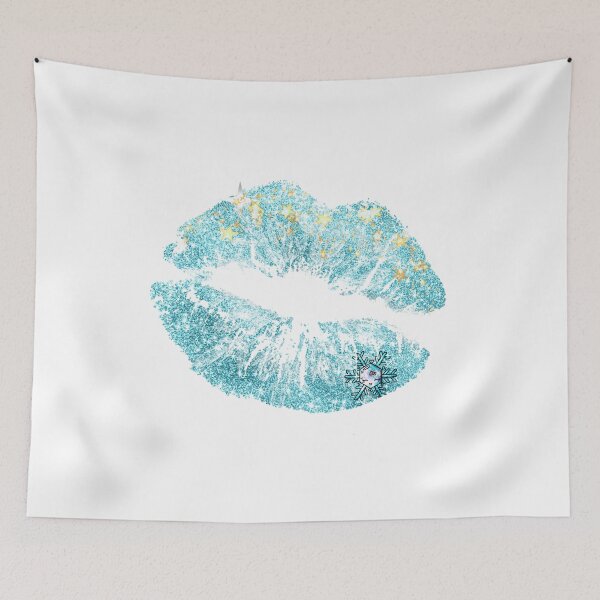 Item preview, Blue Ice Makeup Lipstick Kiss Mark Frozen Girl designed and sold by Jolly-Yosei.