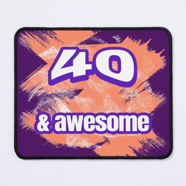 Item preview, 40 & Awesome - 40th Birthday Gift designed and sold by LMcDs.