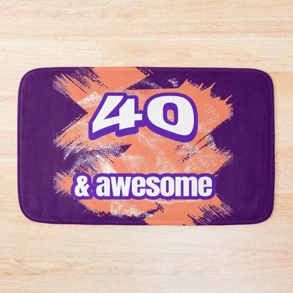 Item preview, 40 & Awesome - 40th Birthday Gift designed and sold by LMcDs.