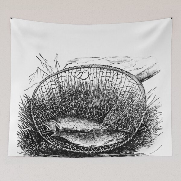 Item preview, Two fishes caught in a net designed and sold by MaxManN1.