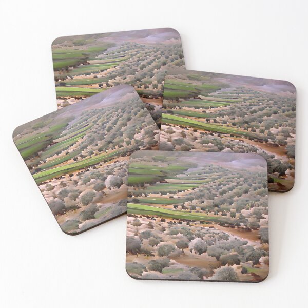 Item preview, Olive groves with green fields and cloudy sky designed and sold by janesg.