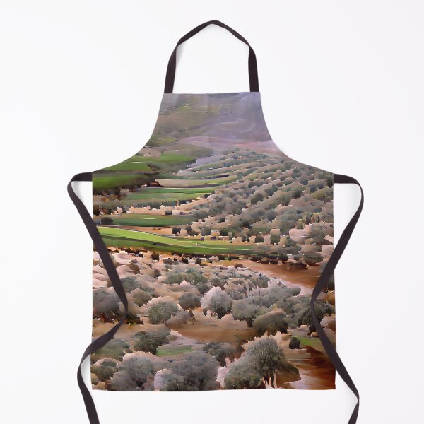 Item preview, Olive groves with green fields and cloudy sky designed and sold by janesg.