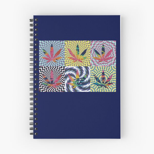 Item preview, Pot Leaf Pop Art with Retro Colorful Psychedelic Spirals with Tie-Dye Pot Leaves designed and sold by YomeHayin.