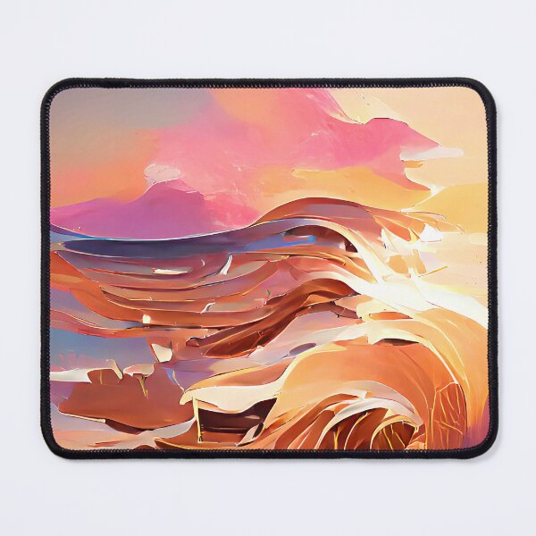 Item preview, Crashing waves with pink and orange colours designed and sold by janesg.