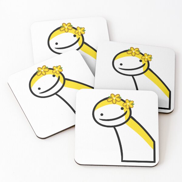 Aperçu de l'œuvre Blob de rêve avec des fleurs jaunes créée et vendue par Vixydraws.
