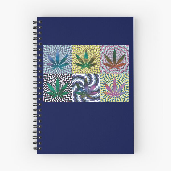 Item preview, Pot Leaf Pop Art with Retro Colorful Psychedelic Spirals with Tie-Dye Pot Leaves designed and sold by YomeHayin.