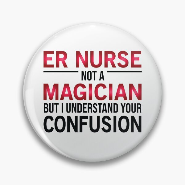 Item preview, Funny ER Nurse Not A Magician designed and sold by woodesigner.