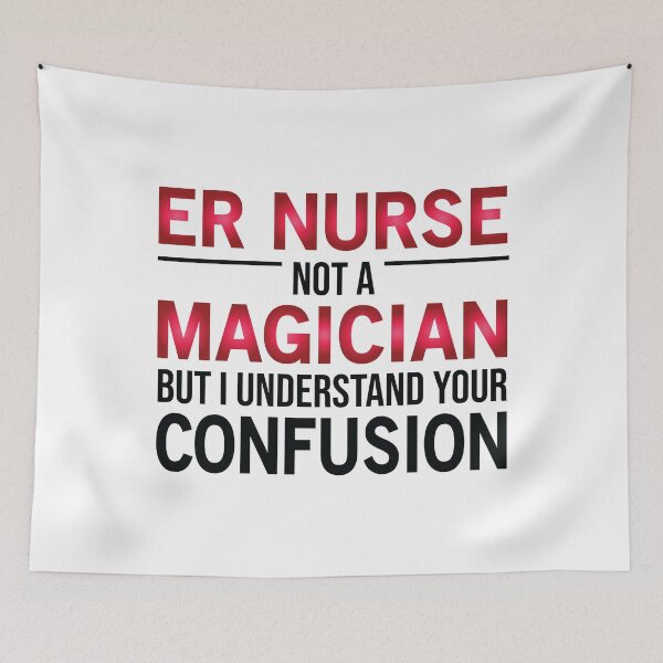 Item preview, Funny ER Nurse Not A Magician designed and sold by woodesigner.