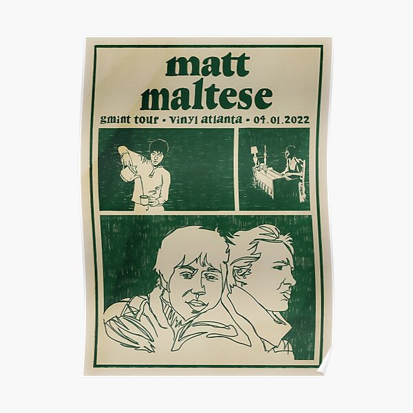 Matt Maltese Live in Atlanta Tour Poster Poster