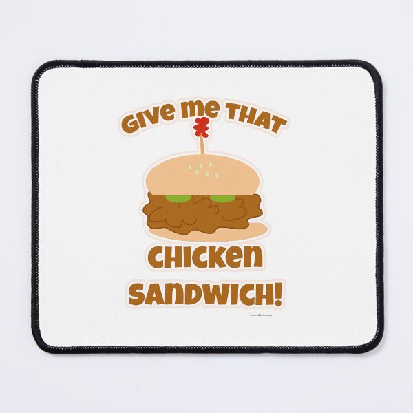 Item preview, Give Me Chicken Sandwich Fun Food Cartoon designed and sold by mytshirtfort.