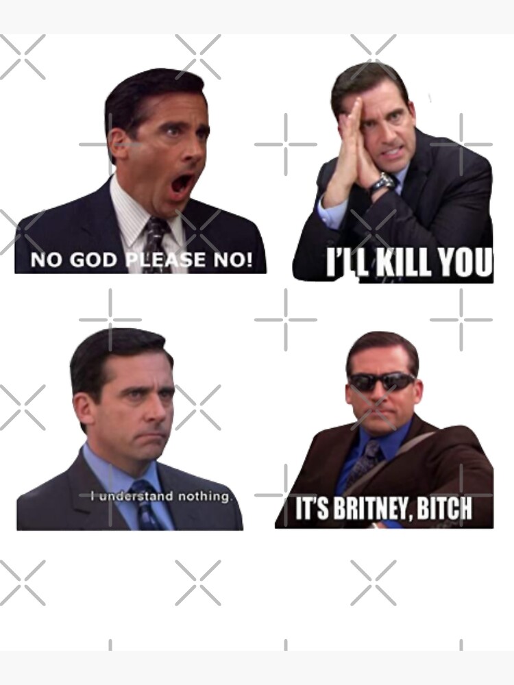 No God Please No Michael Scott Steve Carell Meme Canvas Print By Justin Reus Redbubble