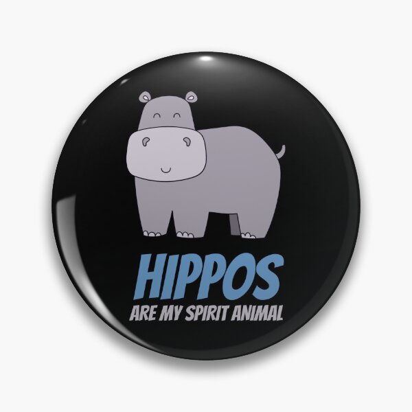 Item preview, Hippos are my spirit animal - cute hippopotamus cartoon designed and sold by rmpk101.