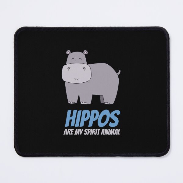 Item preview, Hippos are my spirit animal - cute hippopotamus cartoon designed and sold by rmpk101.