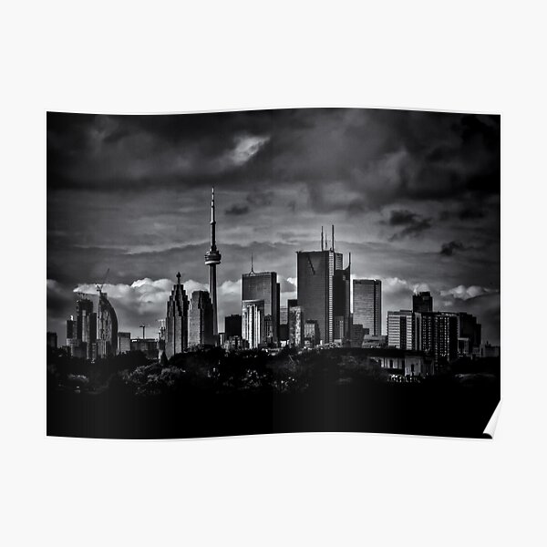 Toronto Skyline From The Pape Ave Bridge No 2 Poster