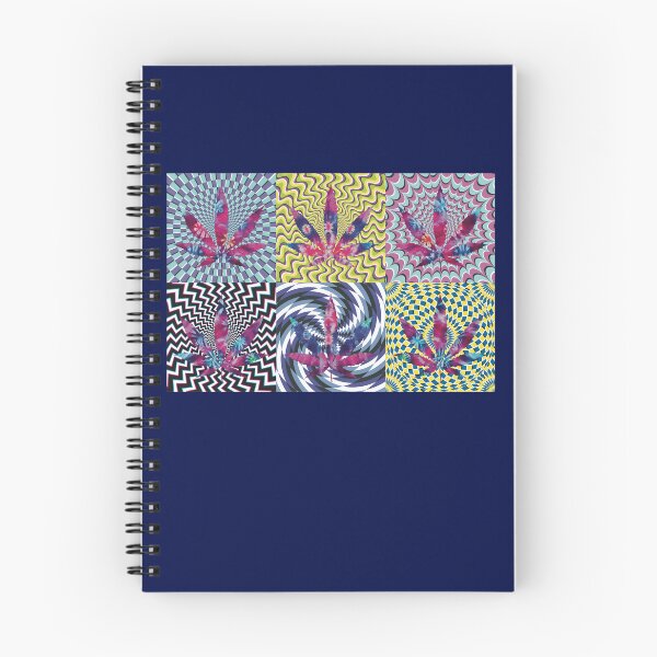 Item preview, Pot Leaf Pop Art with Retro Colorful Psychedelic Spirals with Tie-Dye Pot Leaves designed and sold by YomeHayin.